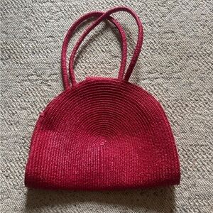 Vintage Extra Large Straw Statement Bag Giorgio Beverly Hills  Oversized Boho